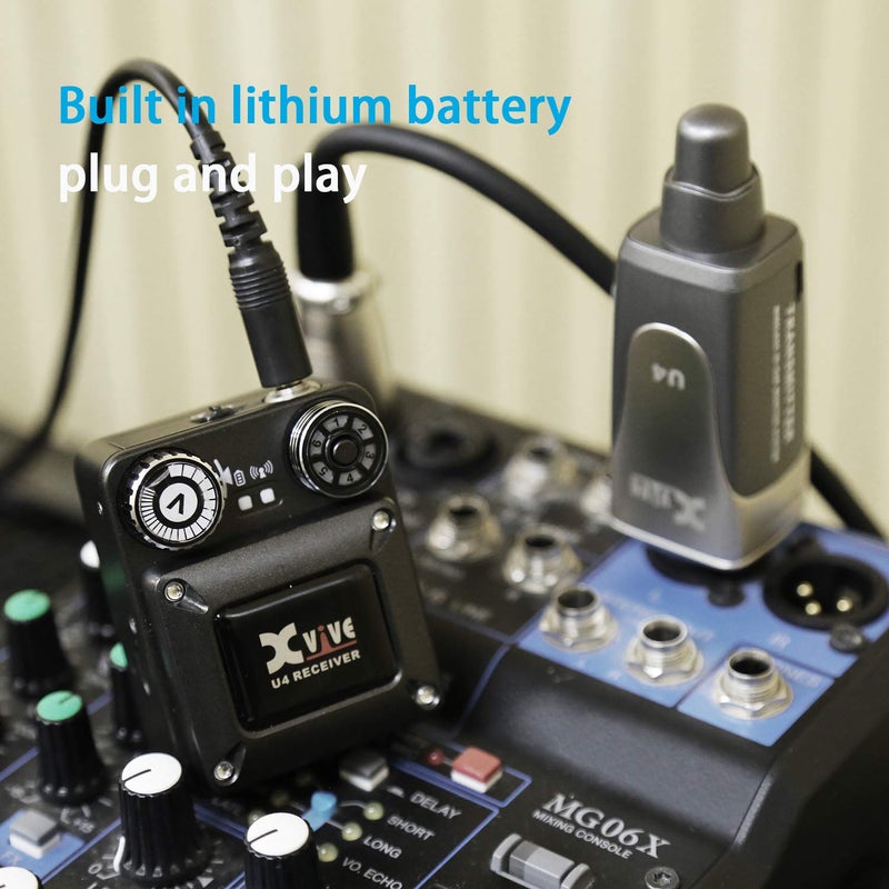 Xvive U4R Wireless in-Ear Monitor System Receiver for Studio, Band Rehearsal, Live Performance (U4R Only) - Image 4